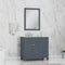 Alya Bath Norwalk 36" Drawer Vanity in Gray with Carrera Marble Top HE-101-36-DR-G-CWMT