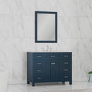 Alya Bath Norwalk 42" Vanity Blue with Carrera Marble Top HE-101-42-B-CWMT