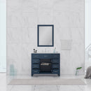 Alya Bath Norwalk 42" Vanity Blue with Carrera Marble Top HE-101-42-B-CWMT