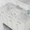 Alya Bath Norwalk 48" Vanity White with Carrera Marble Top HE-101-48-W-CWMT