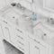 Alya Bath Norwalk 60" Double Vanity White with Carrera Marble Top HE-101-60D-W-CWMT