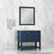 Alya Bath Wilmington 36" Vanity Blue with Carrera Marble Top HE-102-36-B-CWMT