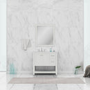 Alya Bath Wilmington 36" Vanity White with Carrera Marble Top HE-102-36-W-CWMT