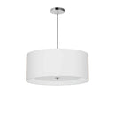 Dainolite 4 Light Helena Pendant Pc White W/White Diffuser HEL-224P-PC-WH