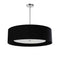 Dainolite 4 Light Helena Pendant Pc Black W/White Diffuser HEL-304P-PC-BW