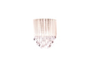 Avenue Lighting Beverly Drive Collection White Silk String And Crystal Wal Sconce Wall Sconce White Silk String HF1511-WHT