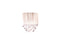 Avenue Lighting Beverly Drive Collection White Silk String And Crystal Wal Sconce Wall Sconce White Silk String HF1511-WHT