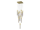 Avenue Lighting Glacier Avenue Collection Flush Mount Pendants Brushed Brass HF1905-13-GL-BB