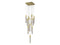 Avenue Lighting Glacier Avenue Collection Flush Mount Pendants Brushed Brass HF1905-13-GL-BB