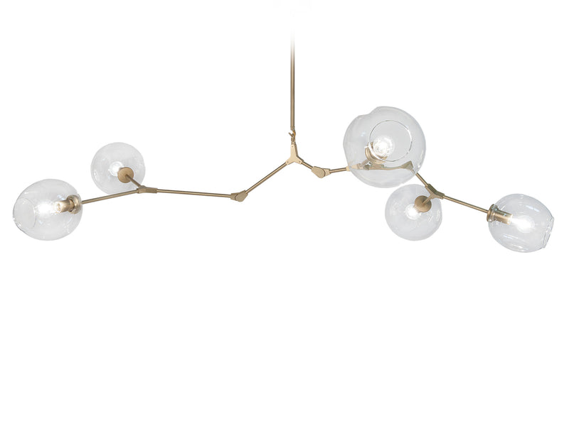 Avenue Lighting Fairfax Collection  Hanging Chandelier Brushed Brass HF8085-BB