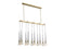 Avenue Lighting Abbey Park Collection Chandelier Brushed Brass HF8133-BB