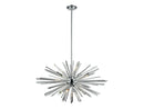 Avenue Lighting Palisades Ave. Collection Hanging Chandelier Chrome With Clear Glass HF8202-CH