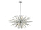 Avenue Lighting Palisades Ave. Collection Hanging Chandelier Chrome With Clear Glass HF8203-CH