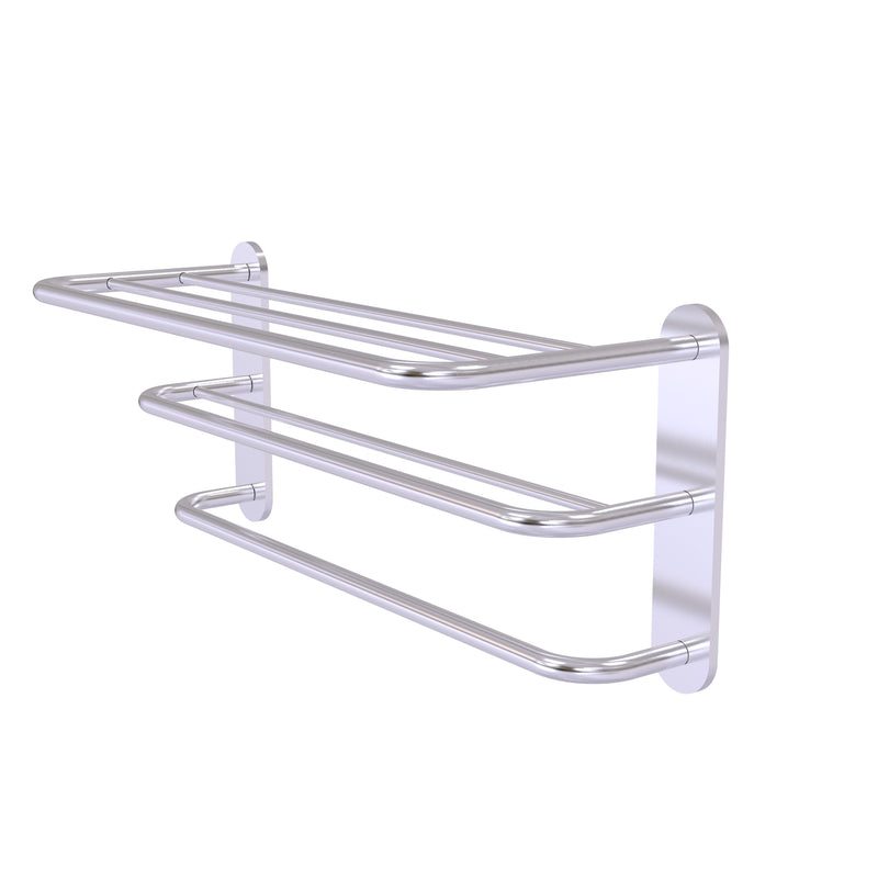 Allied Brass Three Tier Hotel Style Towel Shelf with Drying Rack HTL-3-SCH