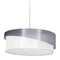 Dainolite 3 Light Jazlynn Pendant Grey/White Shade W/ 790 Diff JAZ243-PC-835-790