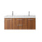 Modern Fittings Midori 54" Double Bath Vanity with Top and Integrated Square Sinks