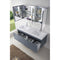 Modern Fittings Zuri 55" Double Bath Vanity Top and Integrated Square Sinks