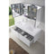 Modern Fittings Zuri 55" Double Bath Vanity Top and Integrated Square Sinks