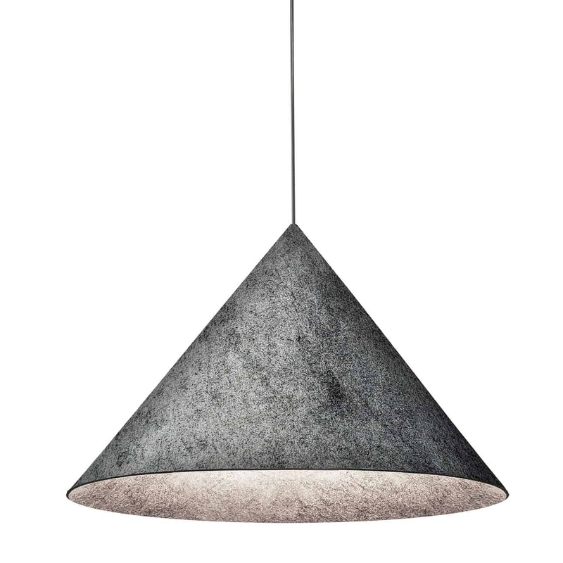 Dainolite 1 Light Incandescent Pendant Gray Felt Shade JES-201P-MB-500