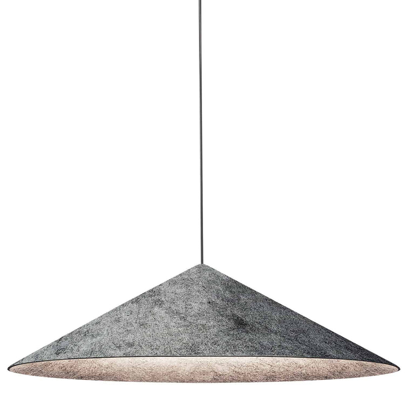 Dainolite 1 Light Incandescent Pendant Gray Felt Shade JES-241P-MB-500