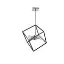 Dainolite 4 Light Pendant Polished Chrome & Matte Black Finish KAP-144P-PC-MB