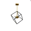 Dainolite 4 Light Pendant Vintage Bronze & Matte Black Finish KAP-144P-VB-MB