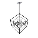 Dainolite 6 Light Pendant Polished Chrome & Matte Black Finish KAP-196P-PC-MB