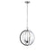 Dainolite 3 Light Chandelier Polished Chrome with Jeweled Accents KAR-143C-PC