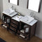 Modern Fittings Dior 66" Double Bath Vanity with Engineered Stone Top and Square Sinks Faucets