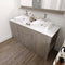 Modern Fittings Tavian 60" Double Bath Vanity with Engineered Stone Top and Square Sinks