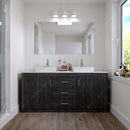 Modern Fittings Tavian 72" Double Bath Vanity with Engineered Stone Top and Square Sinks