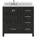 Modern Fittings Caroline Premium 36" Single Bath Vanity with Marble Top and Round Sink