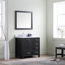 Modern Fittings Caroline Premium 36" Single Bath Vanity in with Marble Top and Square Sink