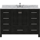 Modern Fittings Caroline Premium 48" Single Bath Vanity with Marble Top and Round Sink