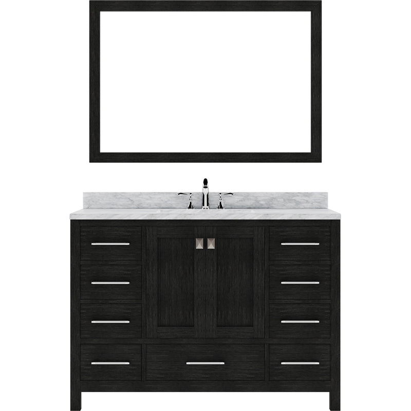 Modern Fittings Caroline Premium 48" Single Bath Vanity with Marble Top and Round Sink