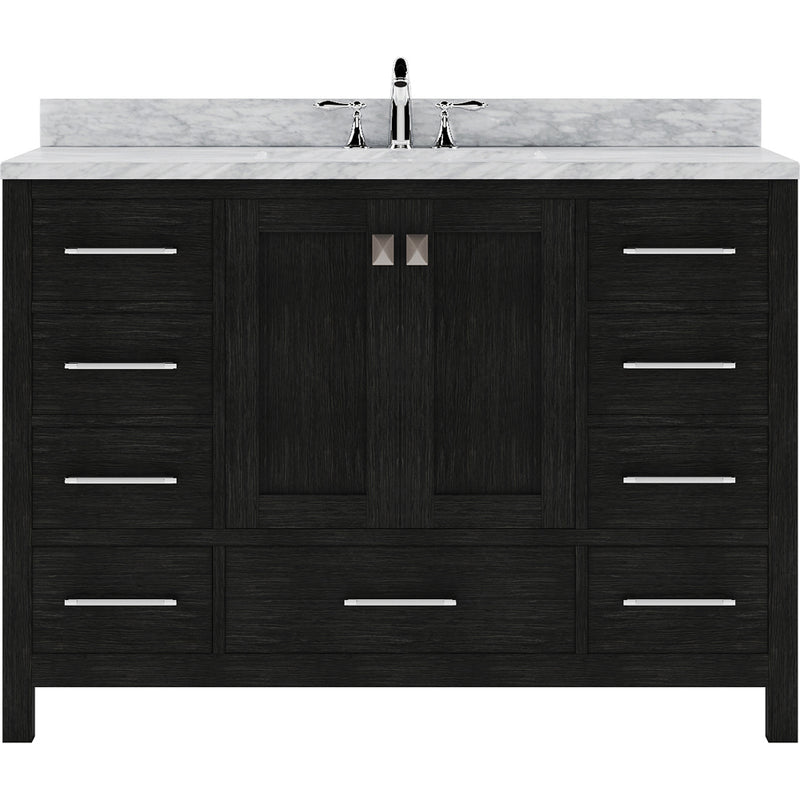 Modern Fittings Caroline Premium 48" Single Bath Vanity with Marble Top and Square Sink