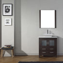 Modern Fittings Dior 30" Single Bath Vanity with Engineered Stone Top and Square Sink Faucet