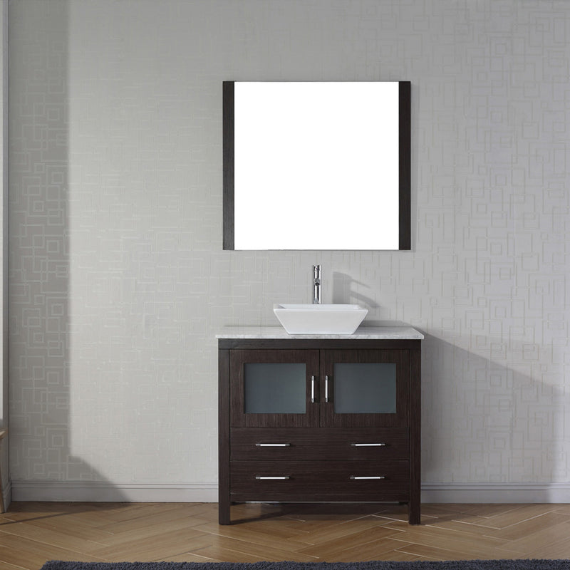 Modern Fittings Dior 30" Single Bath Vanity with Marble Top and Square Sink Faucet