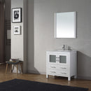 Modern Fittings Dior 32" Single Bath Vanity with Ceramic Top and Integrated Square Sink Faucet