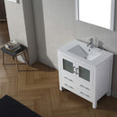 Modern Fittings Dior 32" Single Bath Vanity with Ceramic Top and Integrated Square Sink Faucet