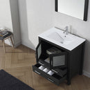 Modern Fittings Dior 32" Single Bath Vanity with Ceramic Top and Integrated Square Sink Faucet