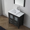 Modern Fittings Dior 32" Single Bath Vanity with Engineered Stone Top and Square Sink Faucet