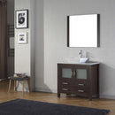 Modern Fittings Dior 32" Single Bath Vanity with Marble Top and Square Sink Faucet