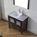 Modern Fittings Dior 32" Single Bath Vanity with Marble Top and Square Sink Faucet