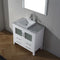 Modern Fittings Dior 32" Single Bath Vanity with Marble Top and Square Sink Faucet