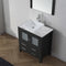 Modern Fittings Dior 32" Single Bath Vanity with Marble Top and Square Sink Faucet