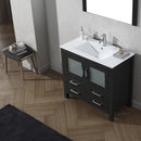 Modern Fittings Dior 36" Single Bath Vanity with Ceramic Top and Integrated Square Sink Faucet