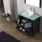 Modern Fittings Dior 36" Single Bath Vanity with Glass Top and Square Sink Faucet