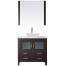 Modern Fittings Dior 36" Single Bath Vanity with Engineered Stone Top and Square Sink Faucet