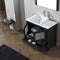 Modern Fittings Dior 36" Single Bath Vanity with Engineered Stone Top and Square Sink Faucet